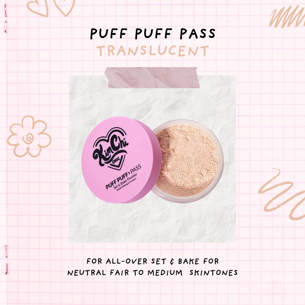 Kimchi Chic Puff Puff Pass Set translucent veil for even skin tone