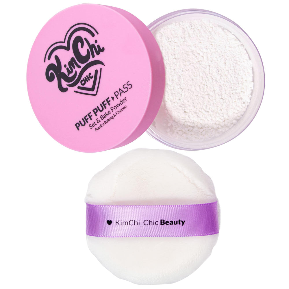 Kimchi Chic set bake step guide highlights easy, quick makeup setting routine.