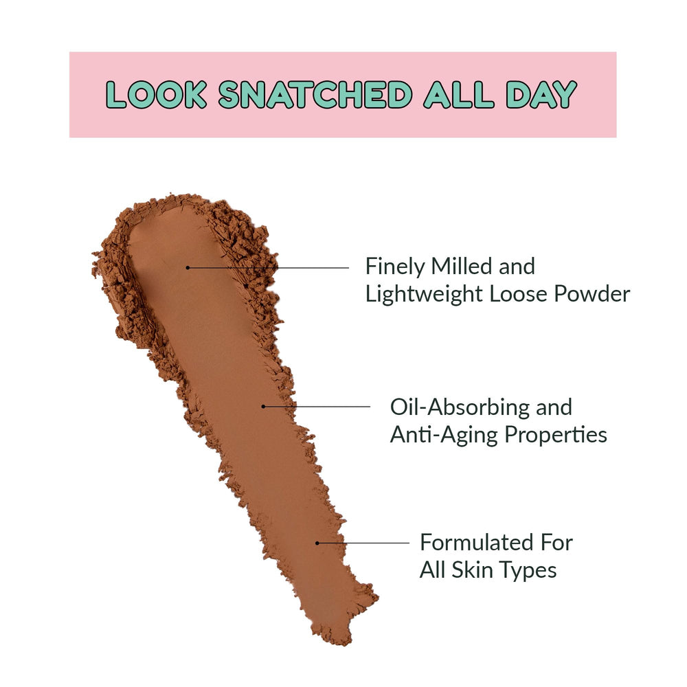 Kimchi Chic velour powder puff for easy pressing and long-lasting stay-in-place makeup.