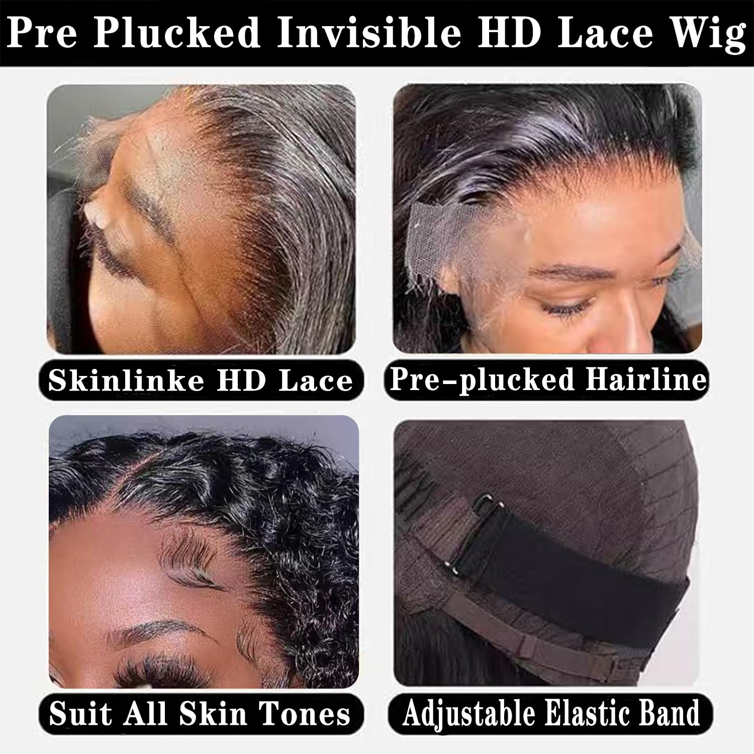 kimosahair Curly Bob Wig natural hairline supports flexible parting options.