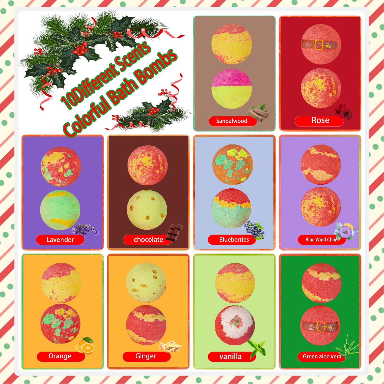 Kims Cosiart bath bombs feature snowman, Santa, and tree motifs for fun baths.