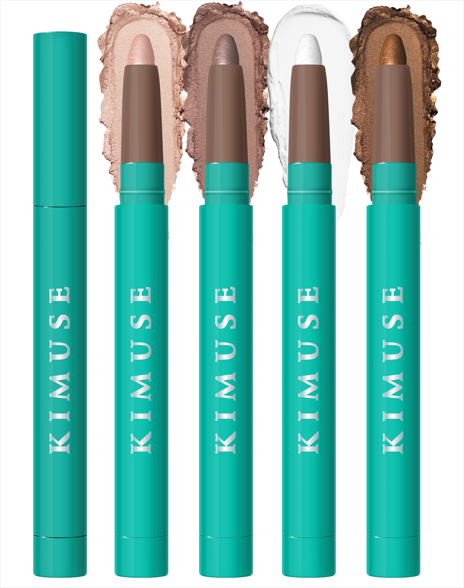 KIMUSE Eyeshadow Stick four-colors set packaging shows portable on-the-go touch-ups.