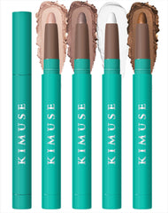 KIMUSE Eyeshadow Stick four-colors set packaging shows portable on-the-go touch-ups.