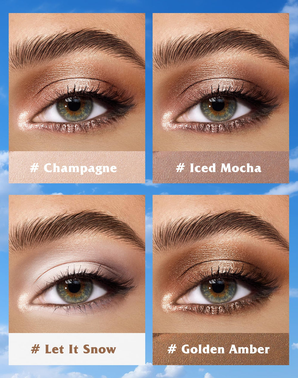 KIMUSE Eyeshadow Stick long-wear waterproof formula stays put from desk to outdoors.