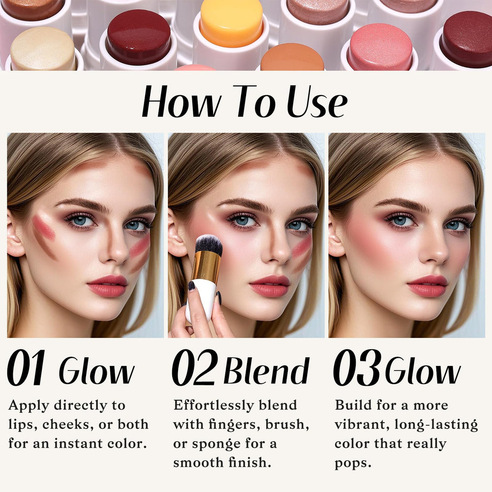 KIMUSE brush included for seamless blending and smoother application.
