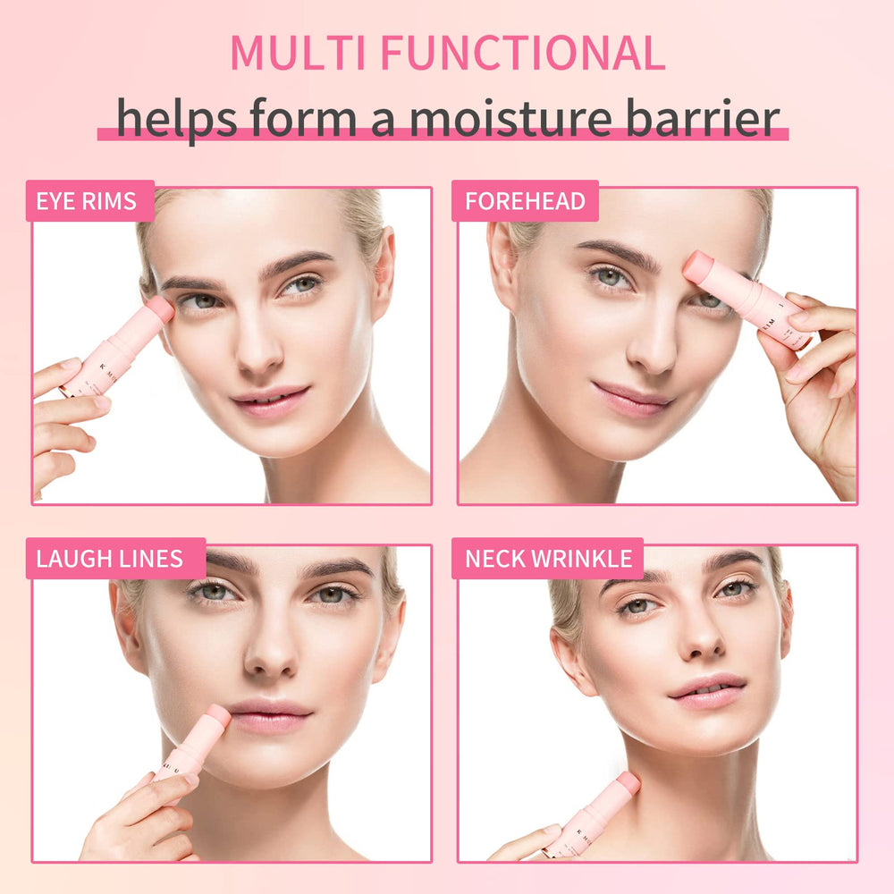 KIMUSE Hydrating Multi Balm Stick near the eyes delivers soothing moisture.