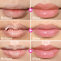 KIMUSE lip mask overnight application demonstrating soothing night-time treatment.
