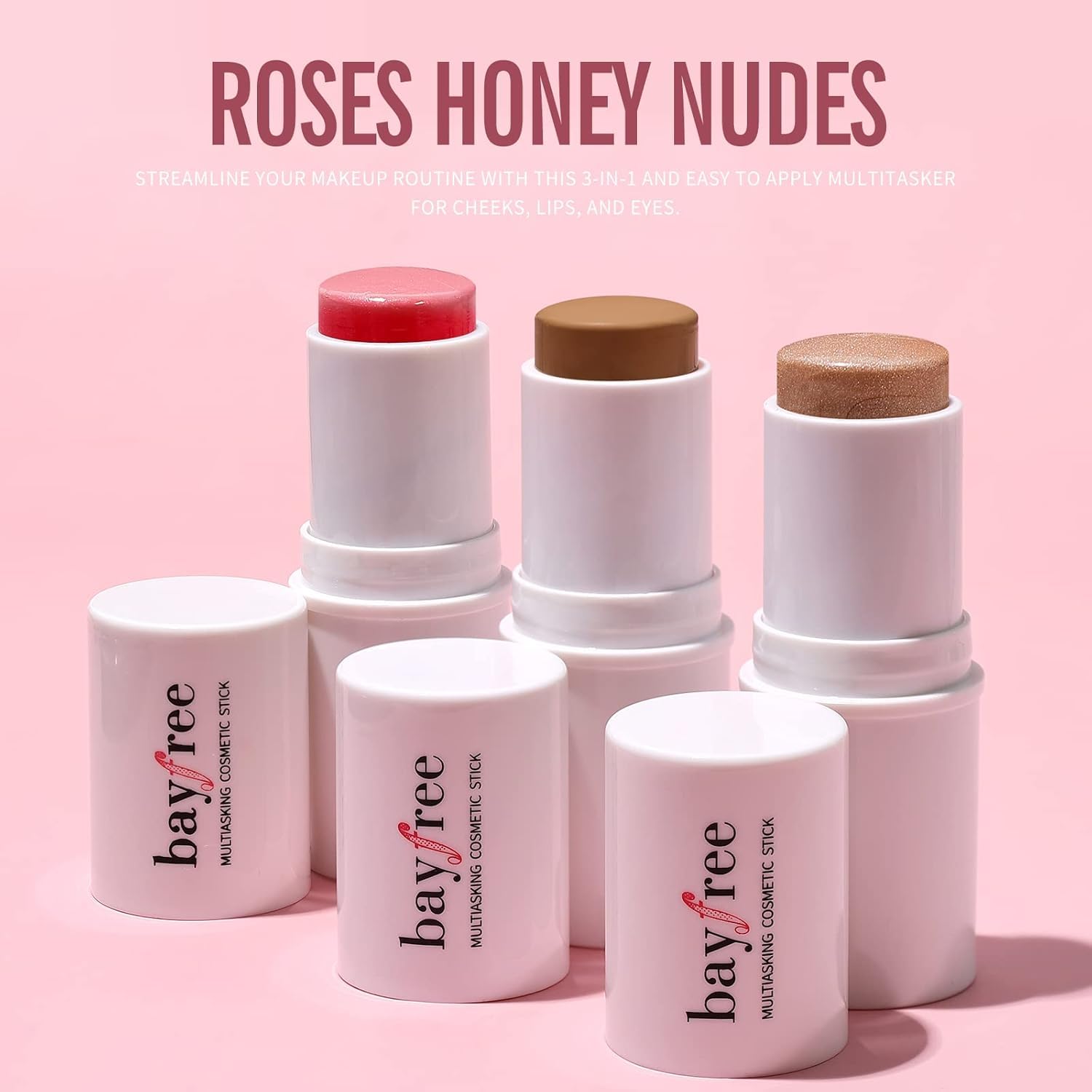 KIMUSE Multi Stick Trio compact fits in a purse for touch-ups