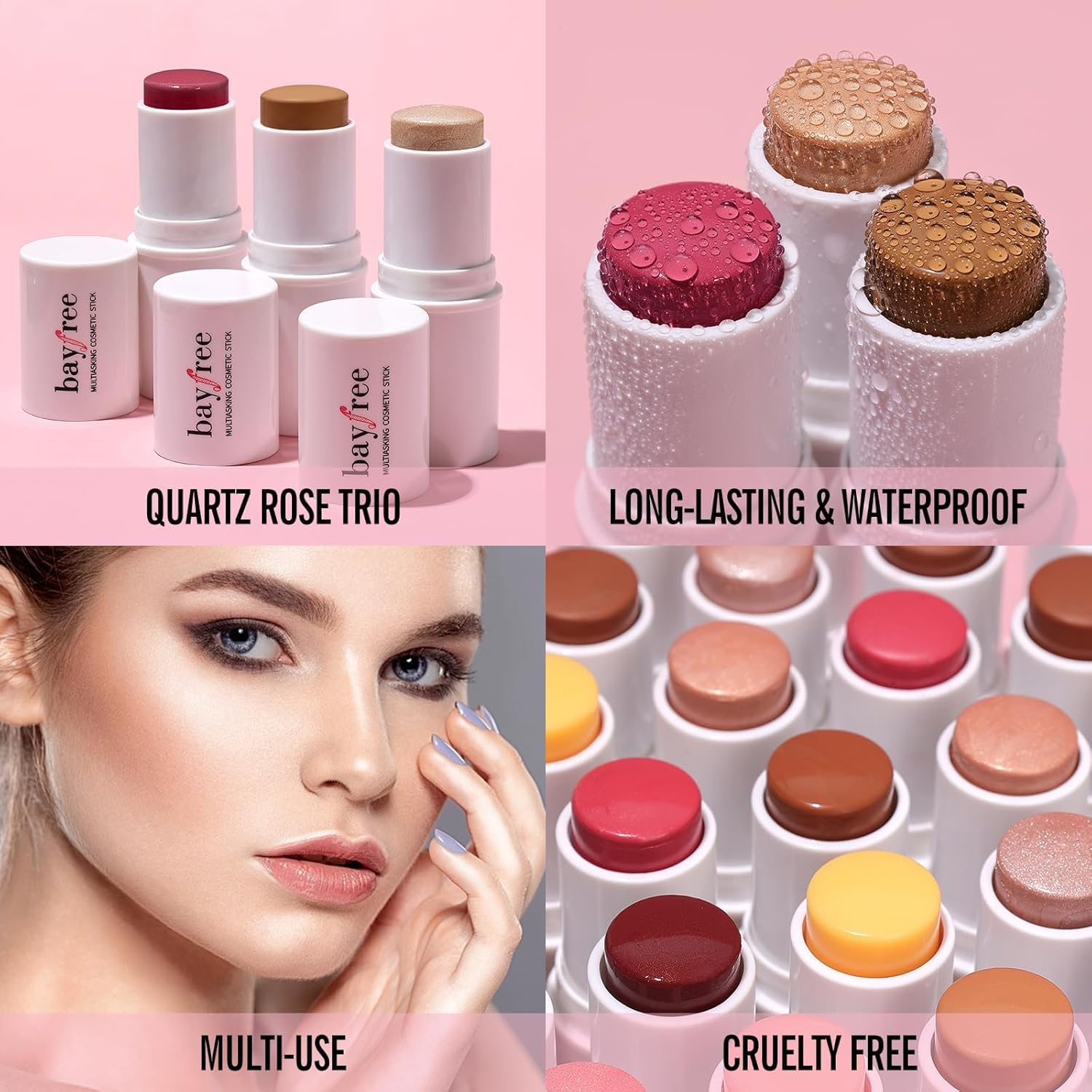 KIMUSE Multi Stick Trio contour shade defines cheekbones subtly