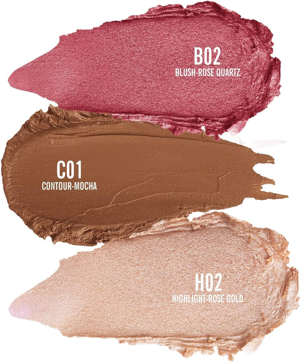 KIMUSE Multi Stick Trio on lips and eyes for seamless color