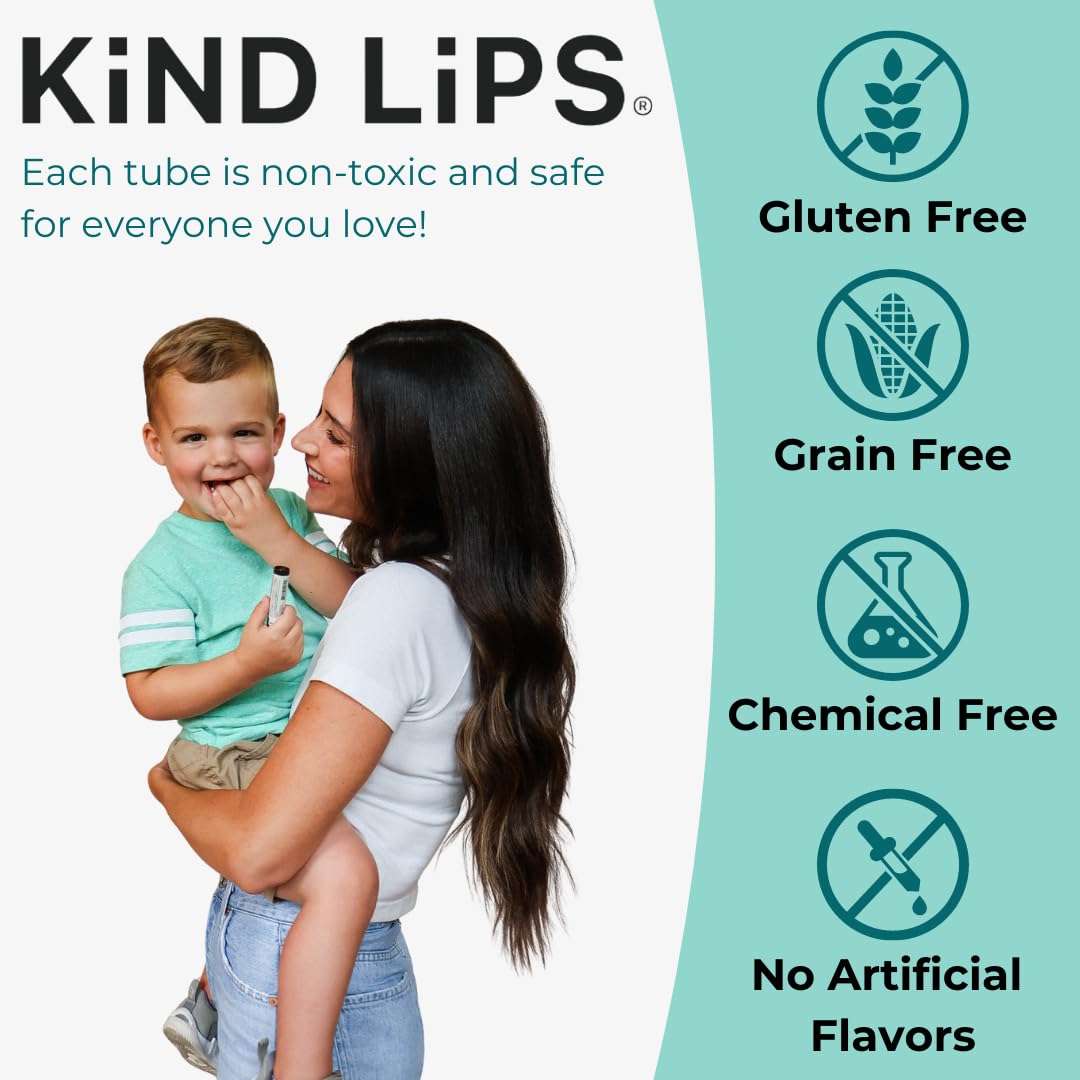 Kind Lips Sweet Mint lip balm twist ready for refreshing lip moisture.