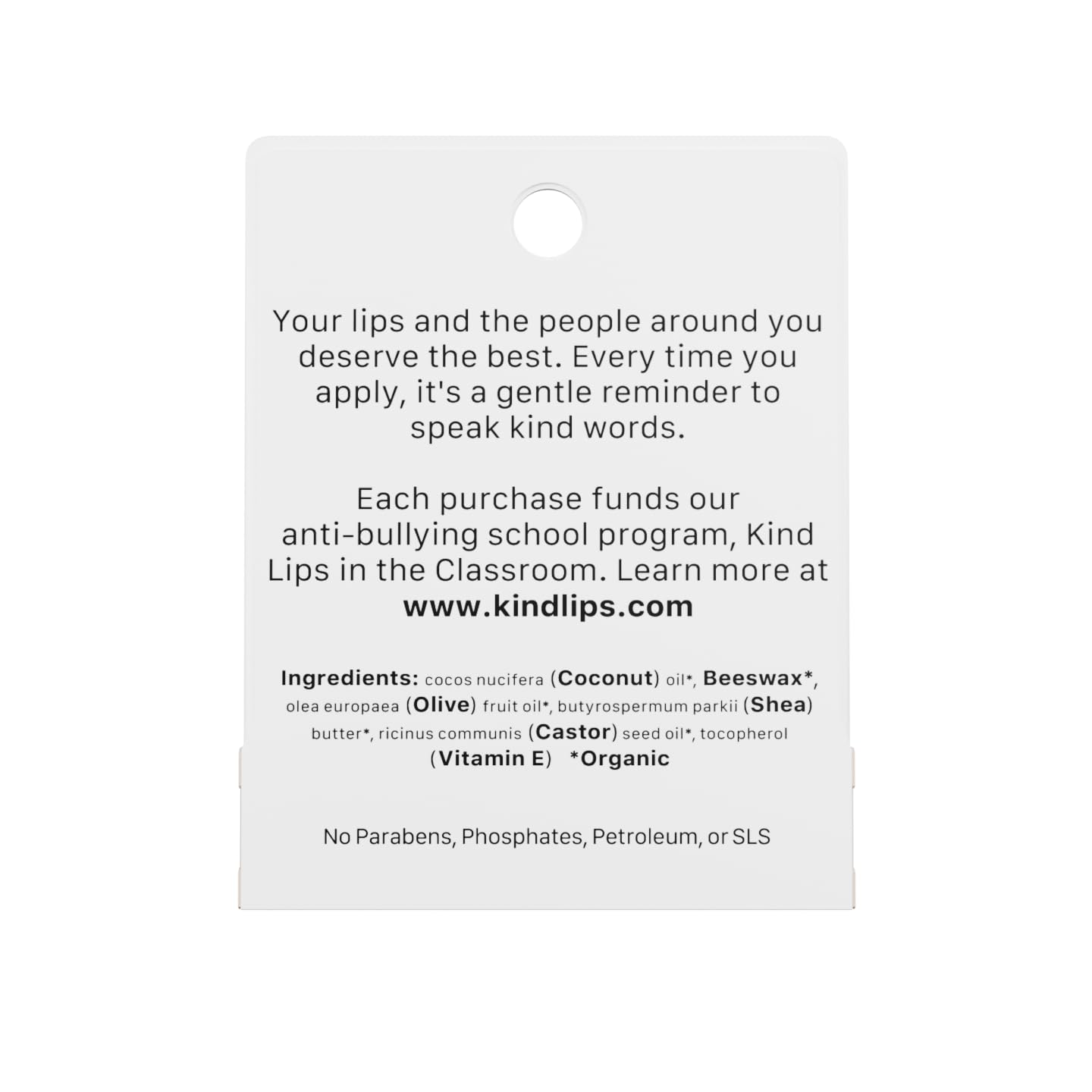 Kind Lips unscented lip balm on-table display supports on-the-go hydration.