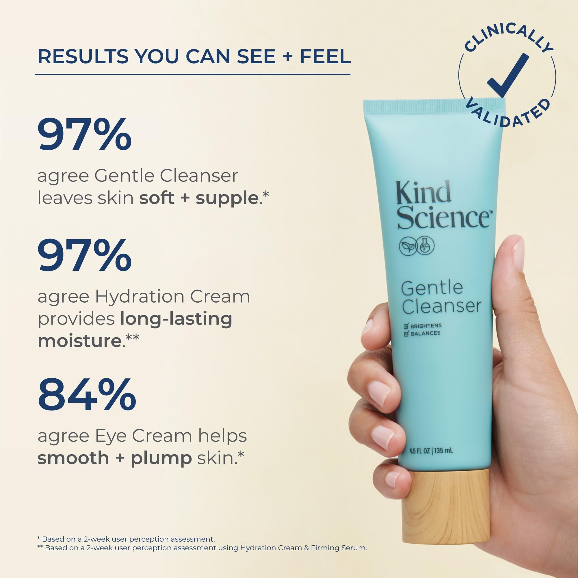 Kind Science Eye Cream close-up tube for eye-area care.