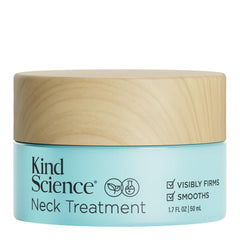 Kind Science Neck Treatment bottle-pump for precise application and firmer neck skin.