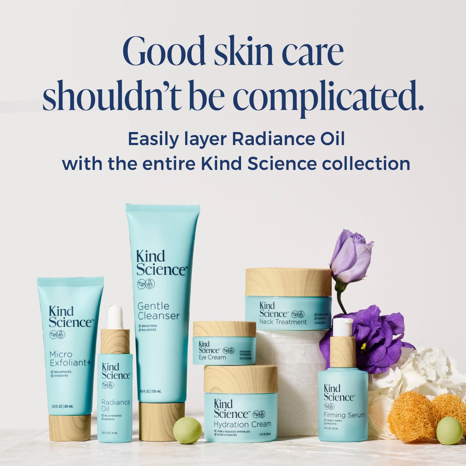 Kind Science Radiance Oil texture on skin showing dewy finish