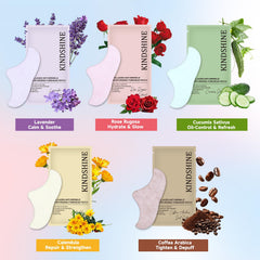 Kindshine patch types in box highlights value and variety for home skincare.