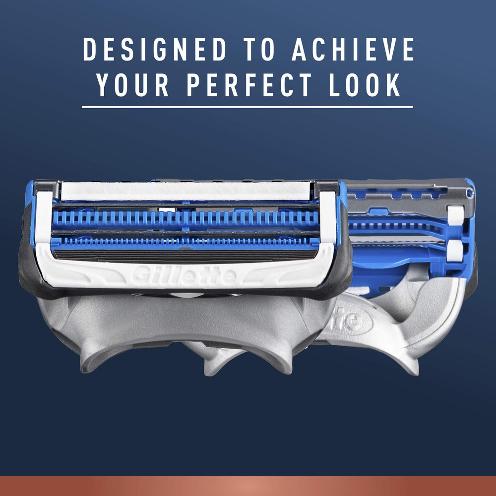 King C. Gillette neck razor ergonomic handle supports steady control during shave.