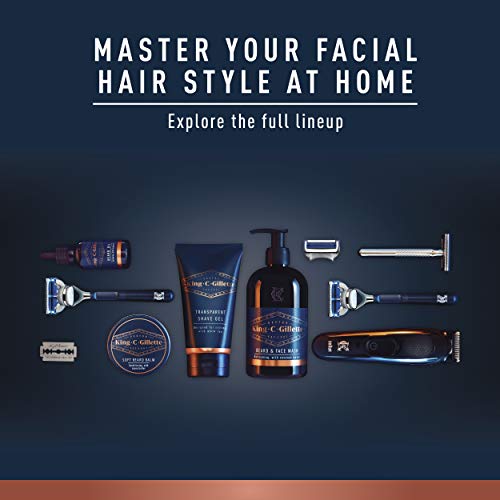 King C. Gillette neck razor precise edging promotes clean contouring of neck lines.