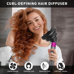 KingKam Dyson Airwrap diffuser creates defined curls with even airflow.