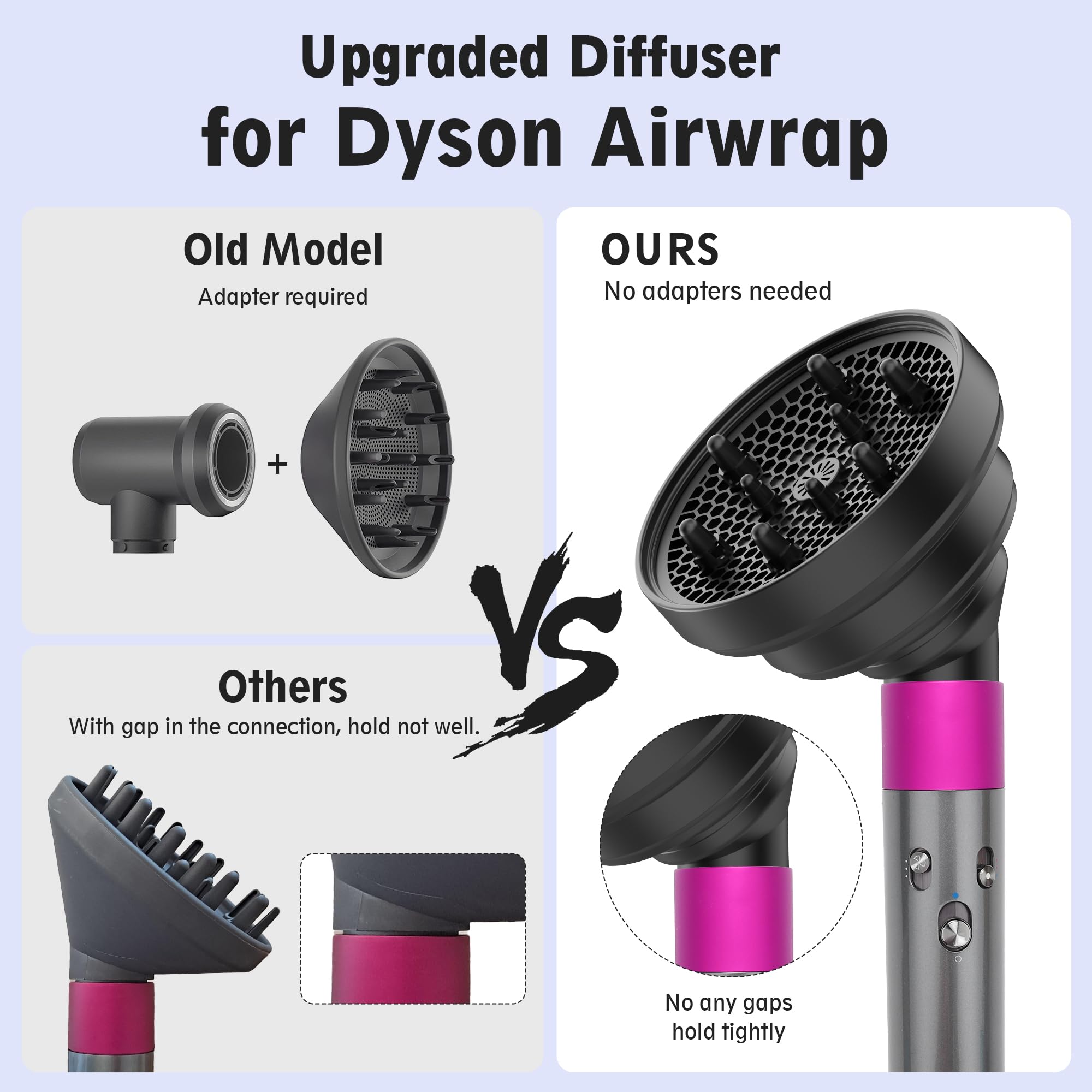 KingKam diffuser with travel bag demonstrates portable Airwrap compatibility.