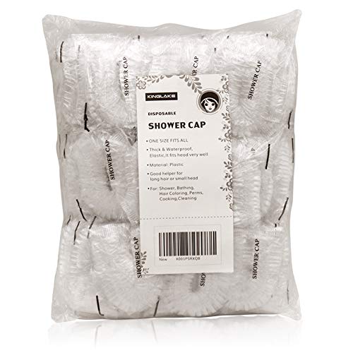 KINGLAKE shower cap ready for travel with compact, no-odor packaging.