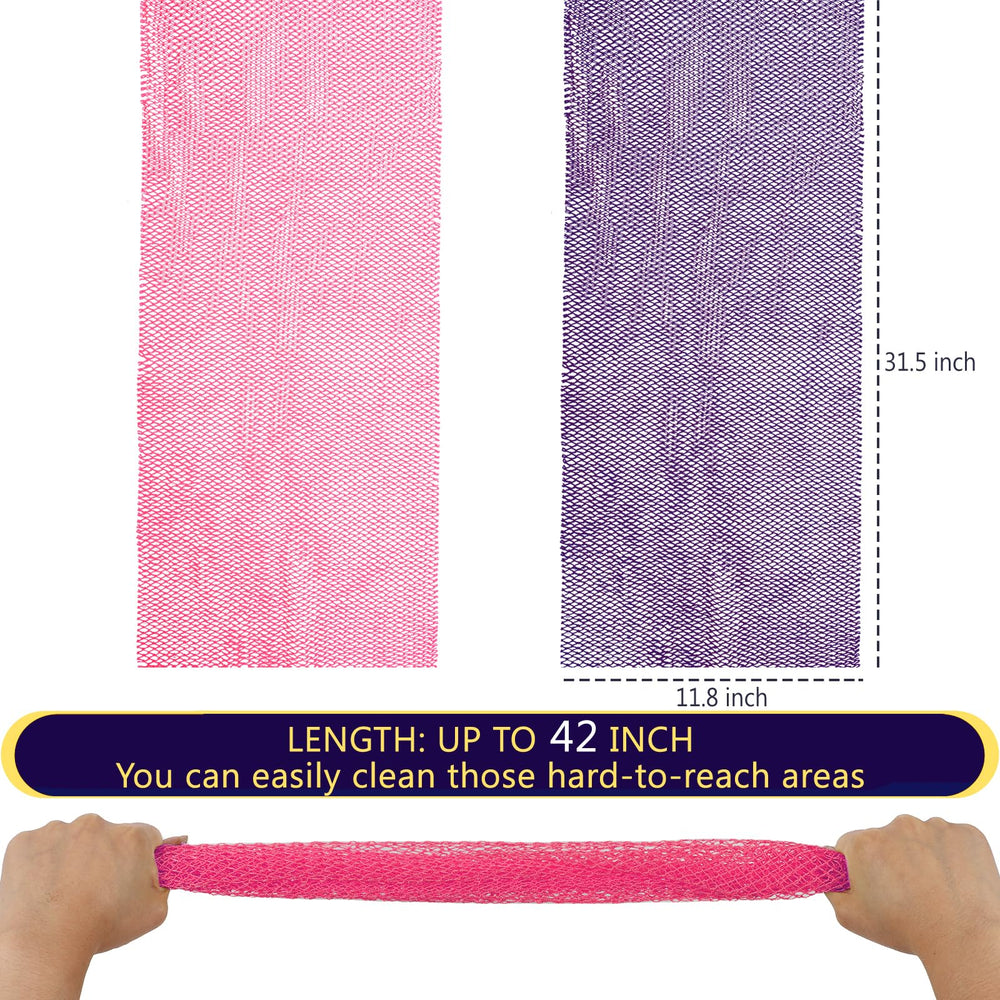 KINGMAS African Net Sponge rope-end grip enabling secure back-access scrubbing.