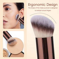 Kingmas angled concealer brush for precise spot concealment and blending