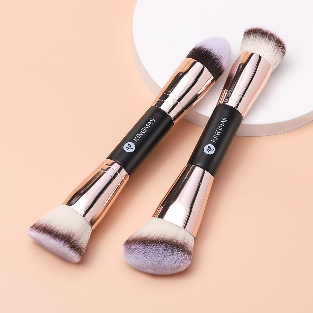 KINGMAS foundation brush concealer tip for precise coverage around eyes and nose.