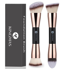 KINGMAS foundation brush with double-ended design for versatile application.