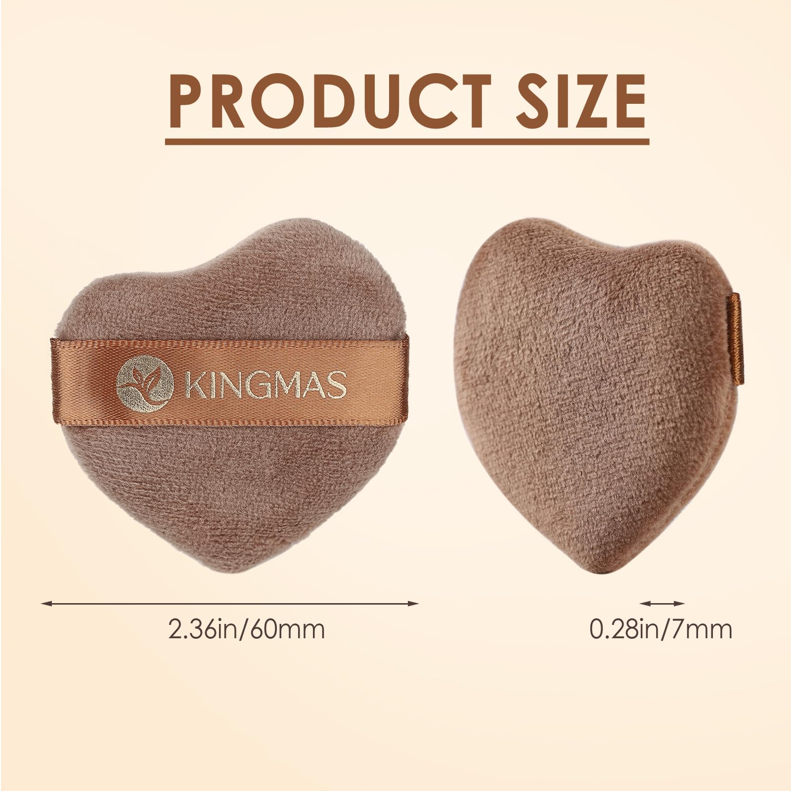Kingmas velour powder puff triangle aids contour and eye-area makeup