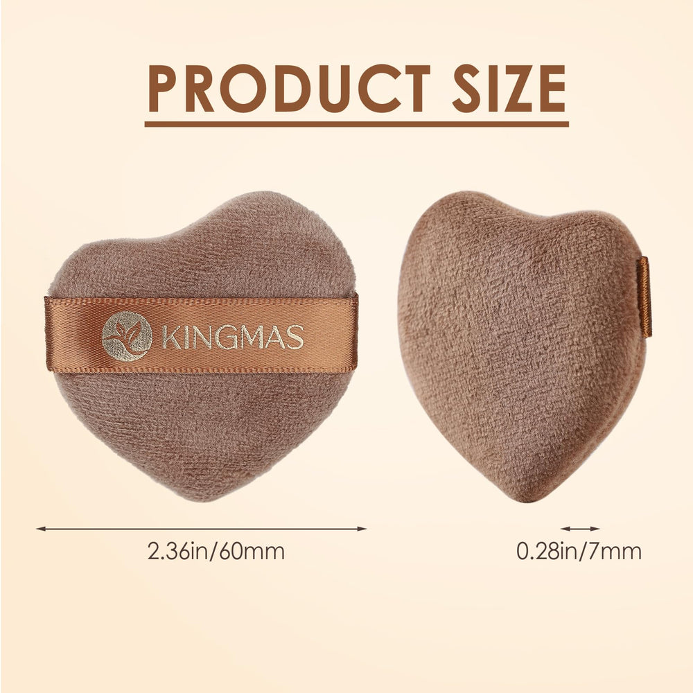 Kingmas velour powder puff triangle aids contour and eye-area makeup