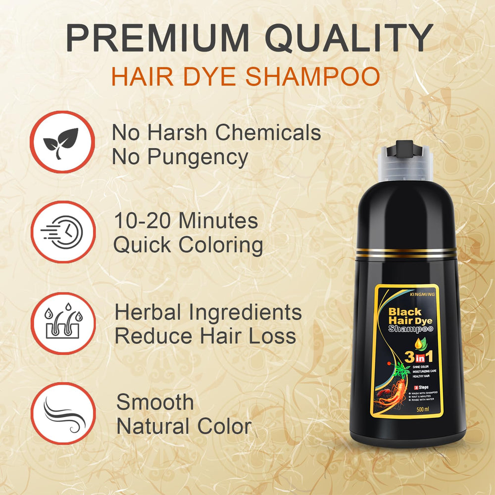 KINGMING application on hair demonstrates simple daily routine and even color