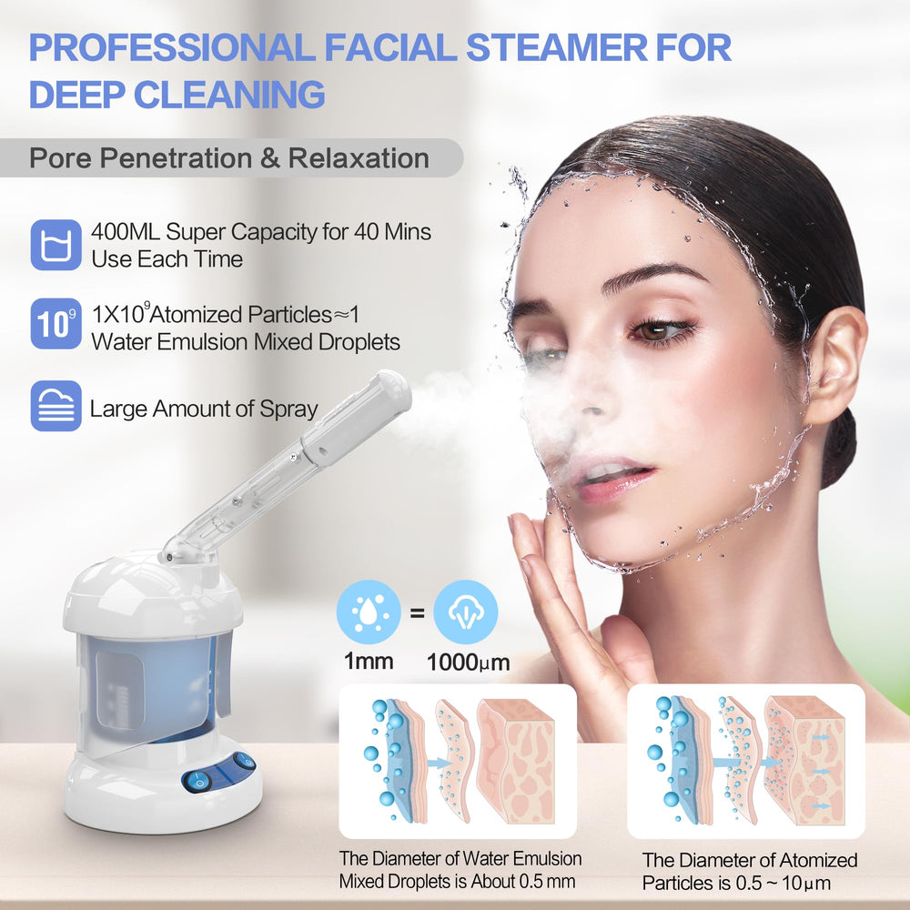 Kingsteam facial steamer ozone mist delivers ultra-fine cleansing mist for home use.
