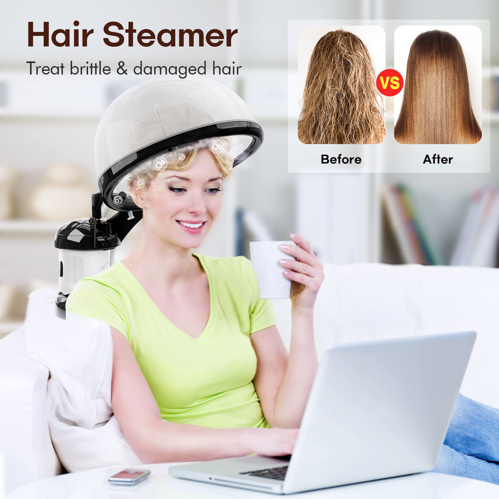 Kingsteam facial steamer shows pores cleansing and deeper cleansing potential.