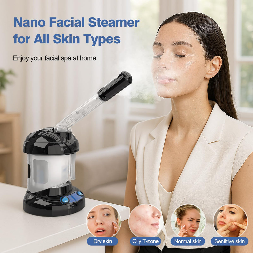 Kingsteam portable professional hair steamer suitable for home and travel use.