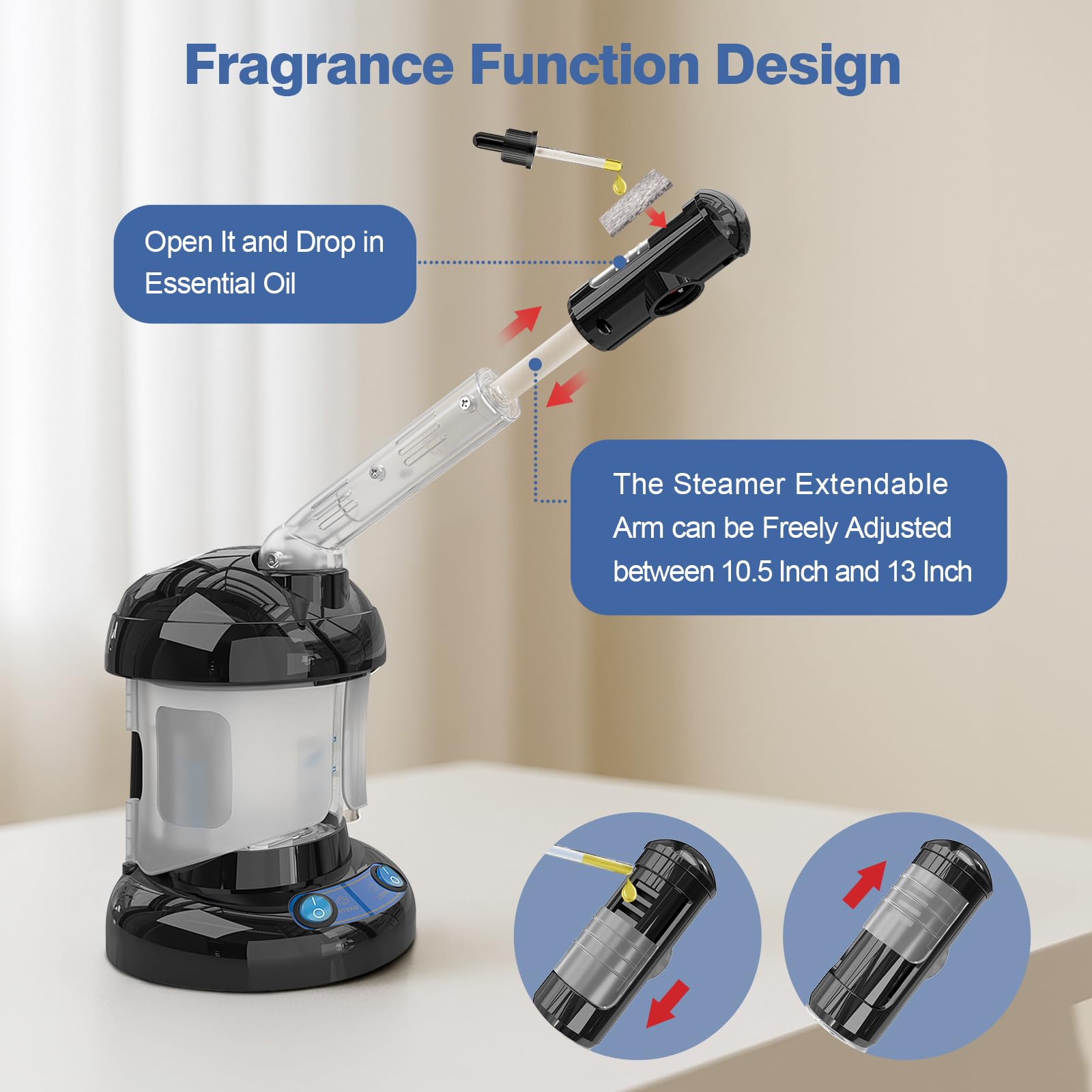 Kingsteam for salon or home use with a compact, versatile design.