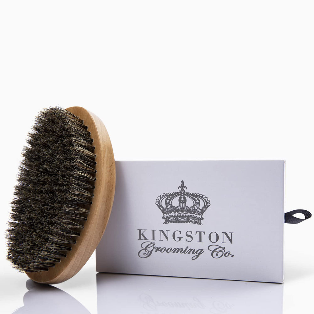 Kingston Grooming Co Original Wave Brush, 360 view, versatile grooming for waves