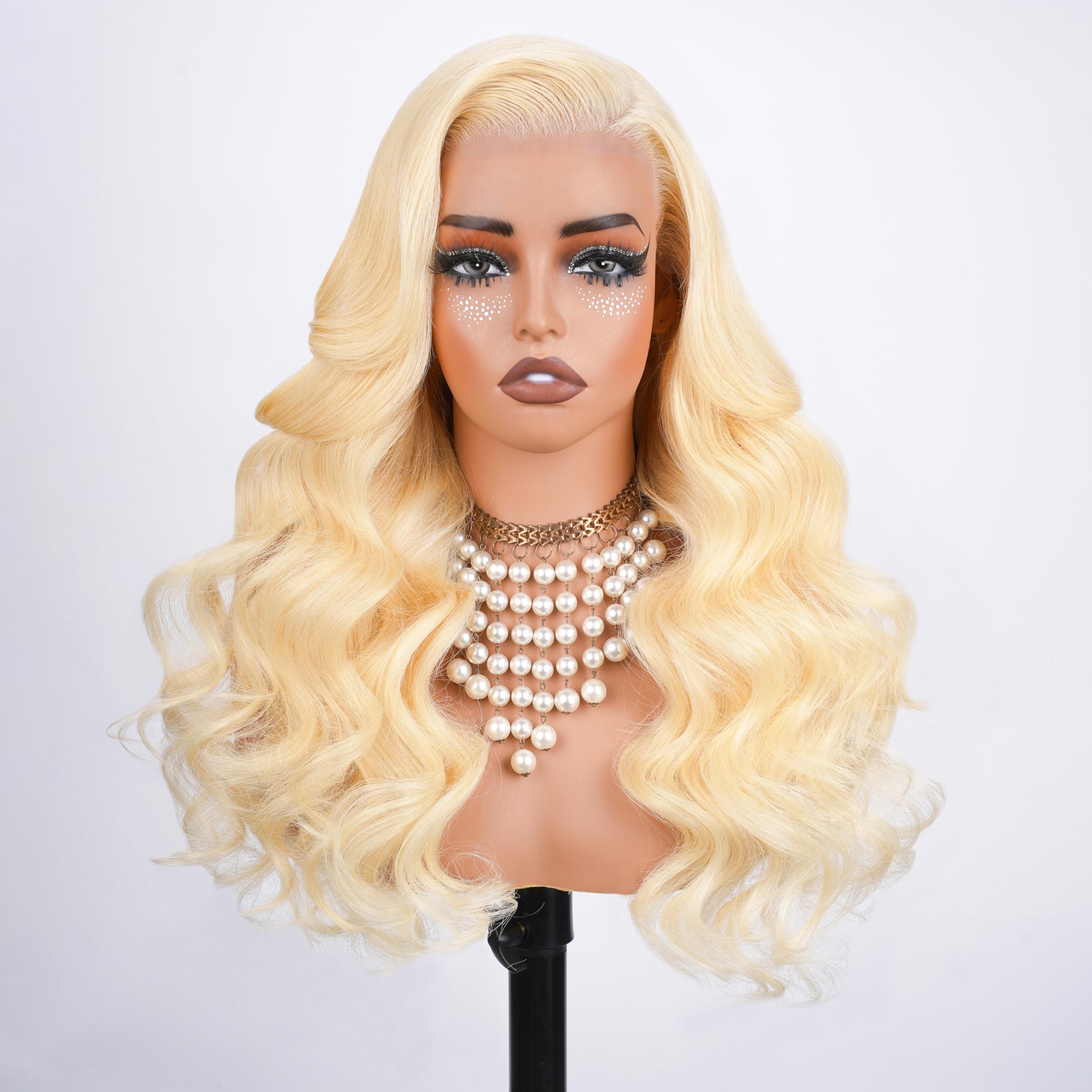 KingSup 613 lace-front wig cap construction shows breathable, secure fit for all-day wear.