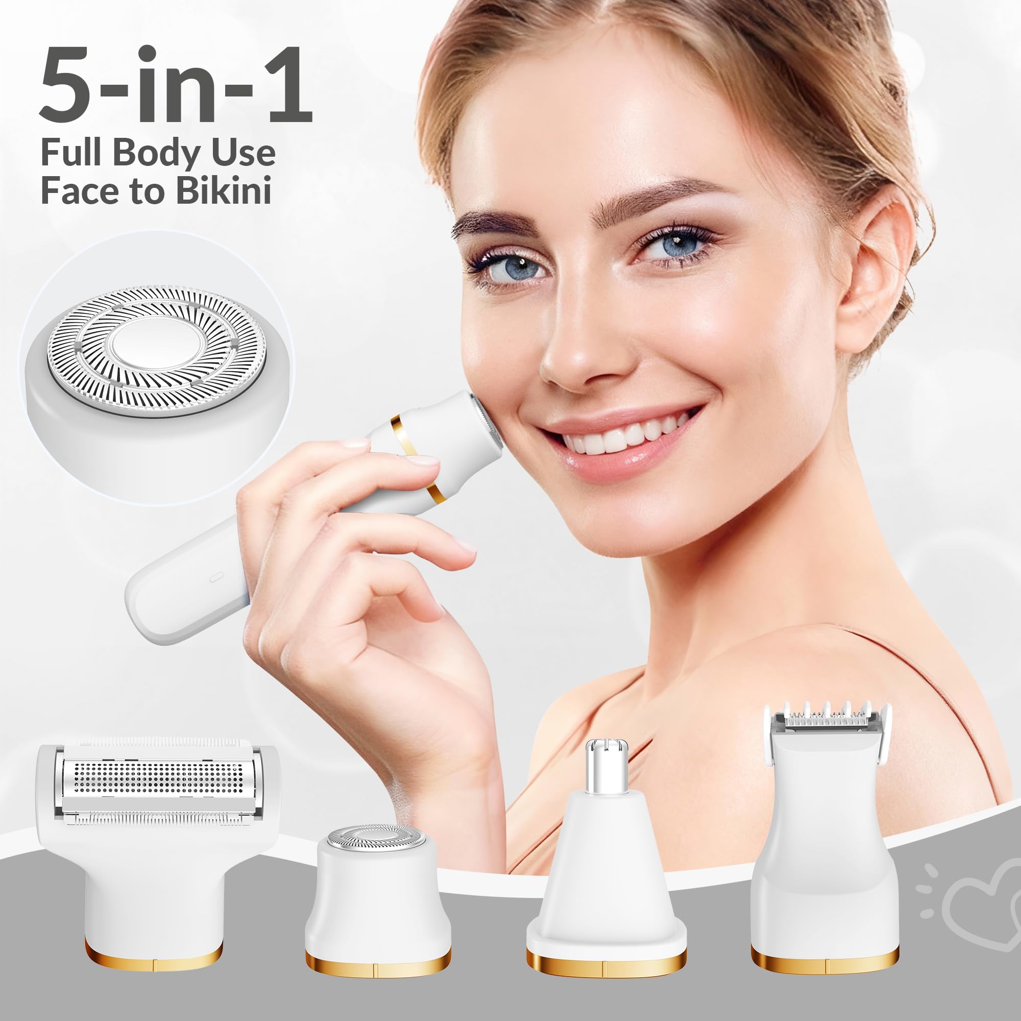 KINGTEE 5-in-1 IPX7 waterproof feature supports wet and dry use during showers.
