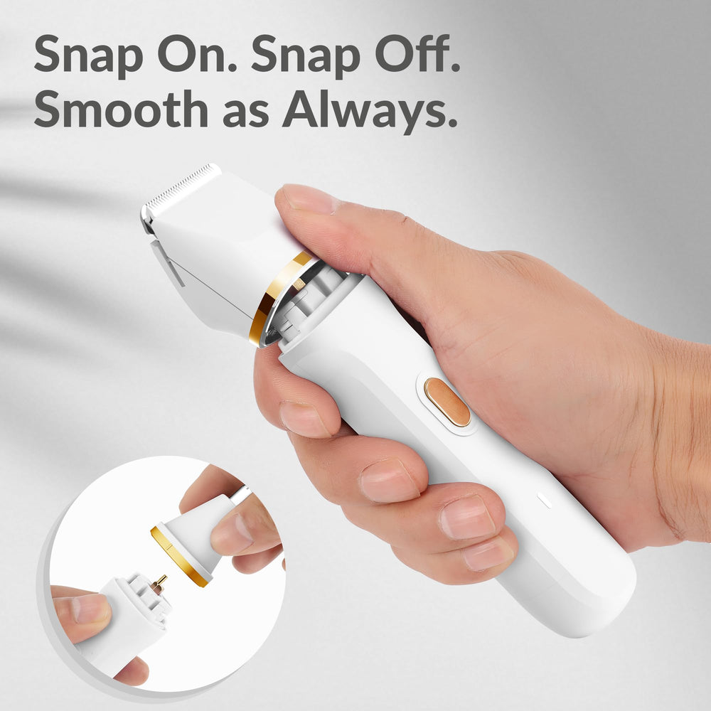 KINGTEE 5-in-1 wet-dry use demonstrates versatile grooming in any setting.
