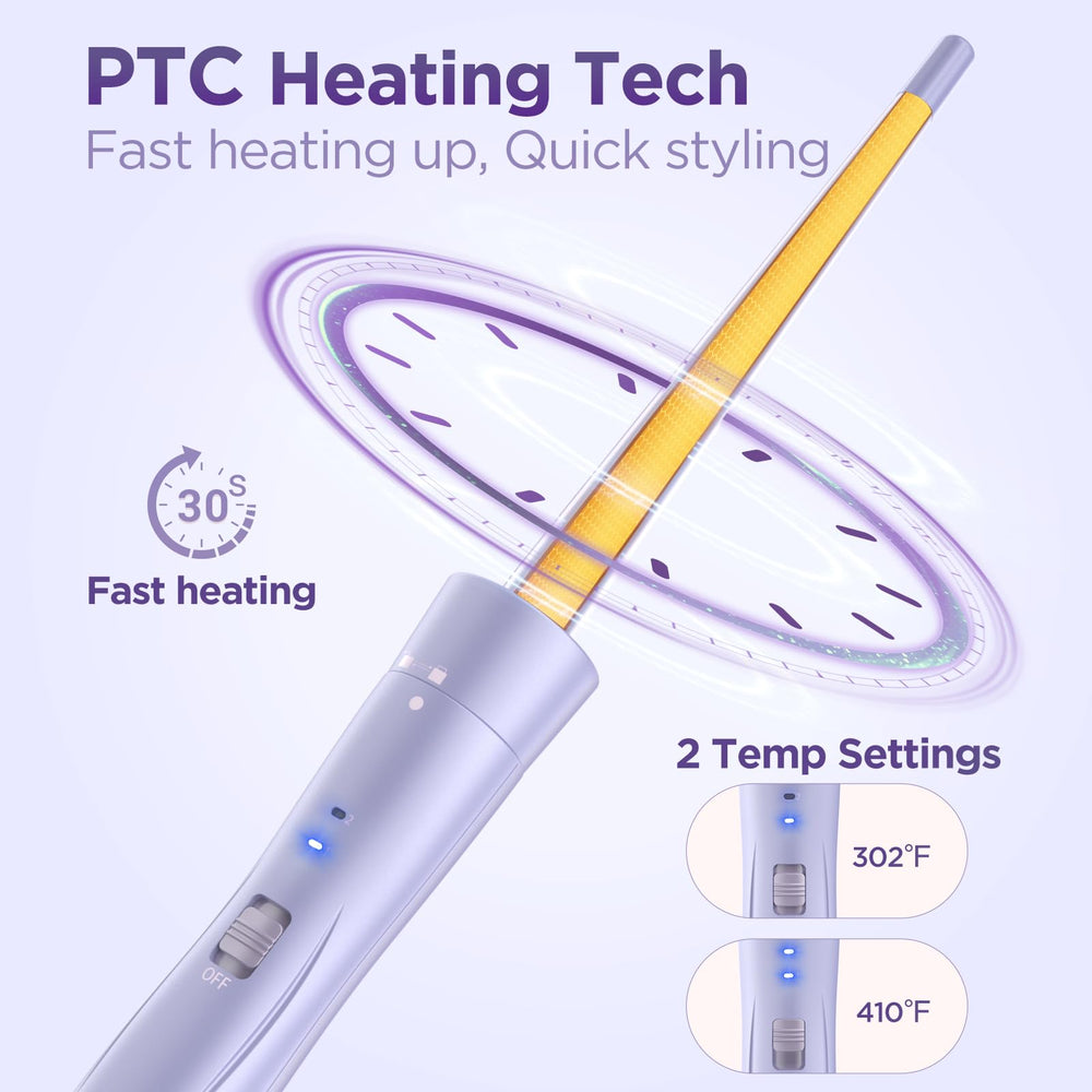 Kinked 5in1 fast-heat PTC ceramic coating for efficient styling