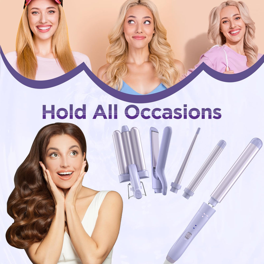 Kinked 5in1 included heat glove and clip for safer styling
