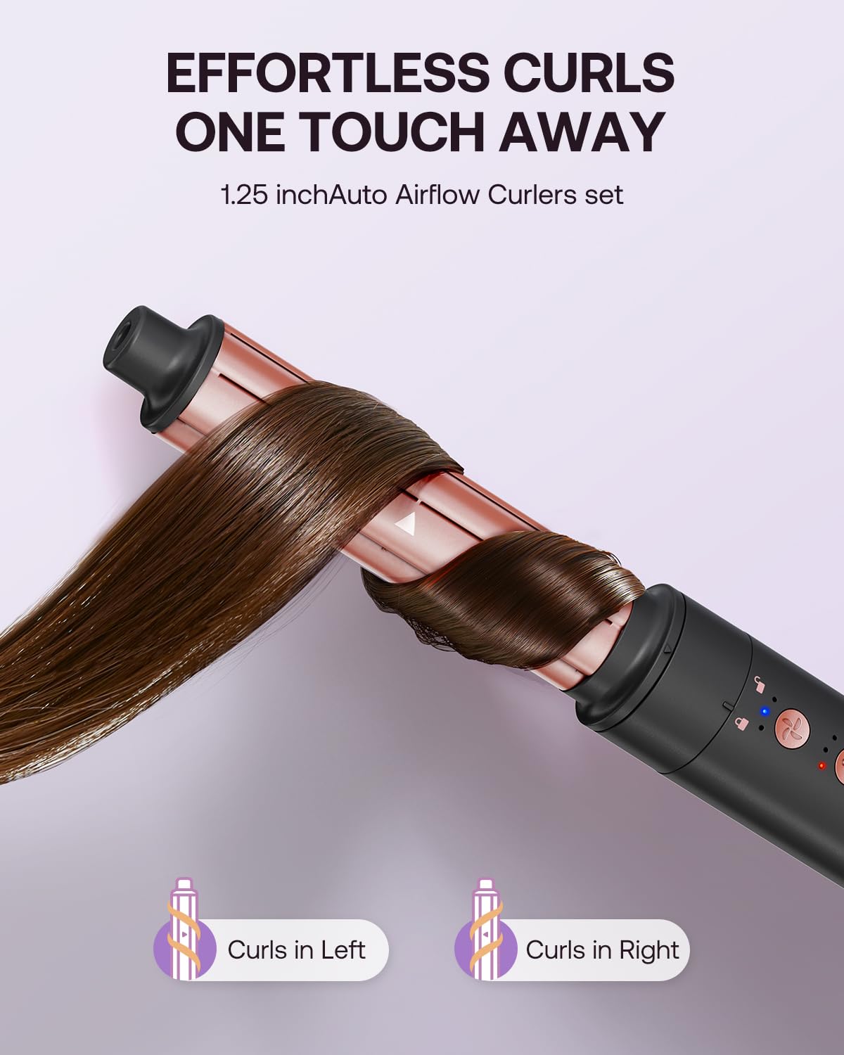Kinked high-speed motor dries and styles hair rapidly.