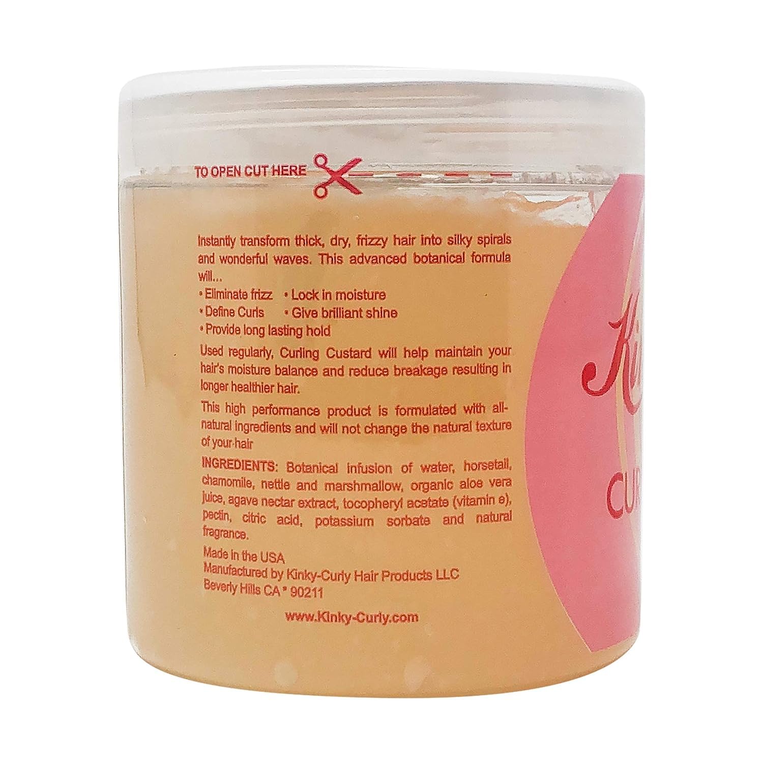 Kinky Curly Original Curling Custard on wash-day routine with manageable frizz.