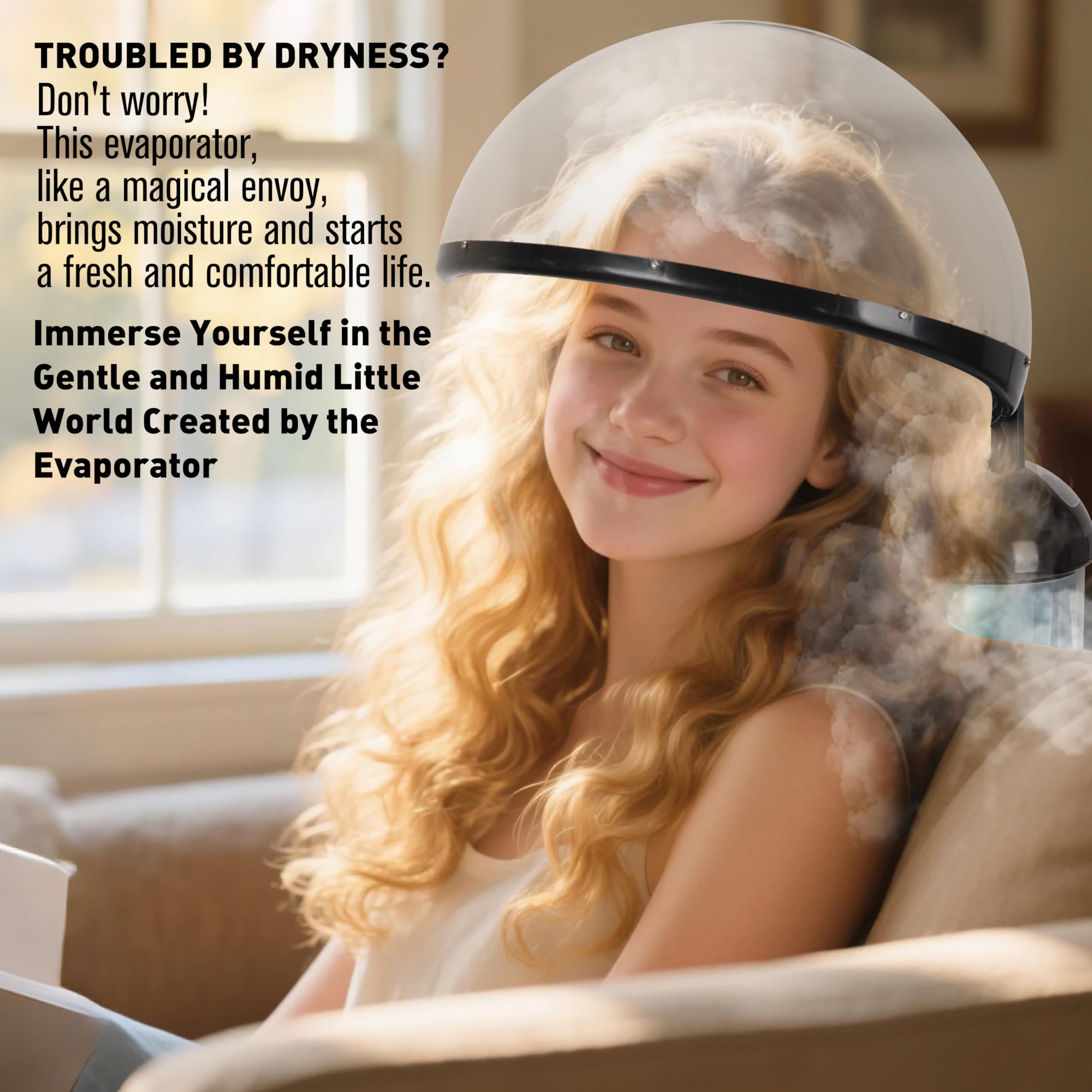 KINLITO rotating-nozzle steamer demonstrates adjustable direction during treatments