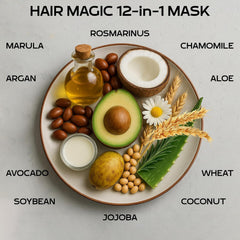 Kinpur Keratin Hair Mask ingredients: Argan, Avocado, Jojoba for nourishment