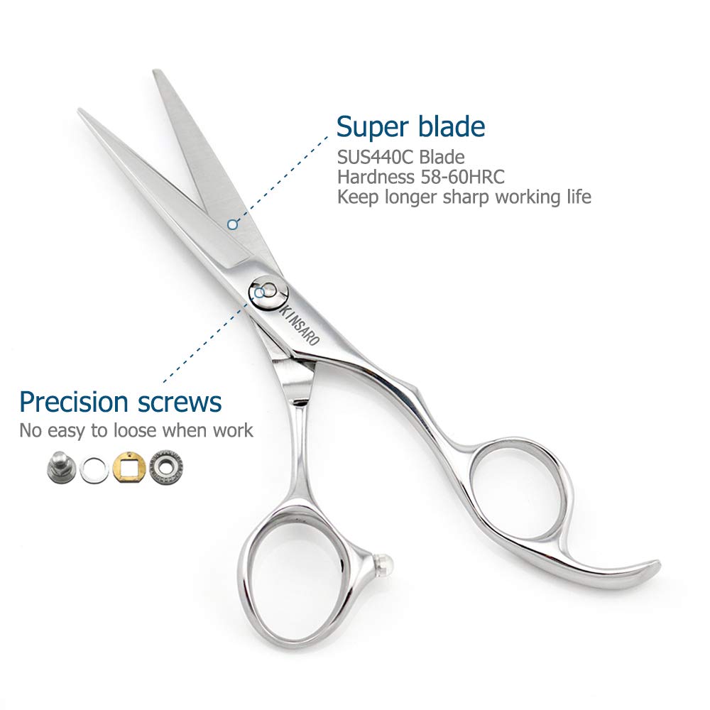 KINSARO professional-salon scissors offer balanced weight for confident cutting in any setting.