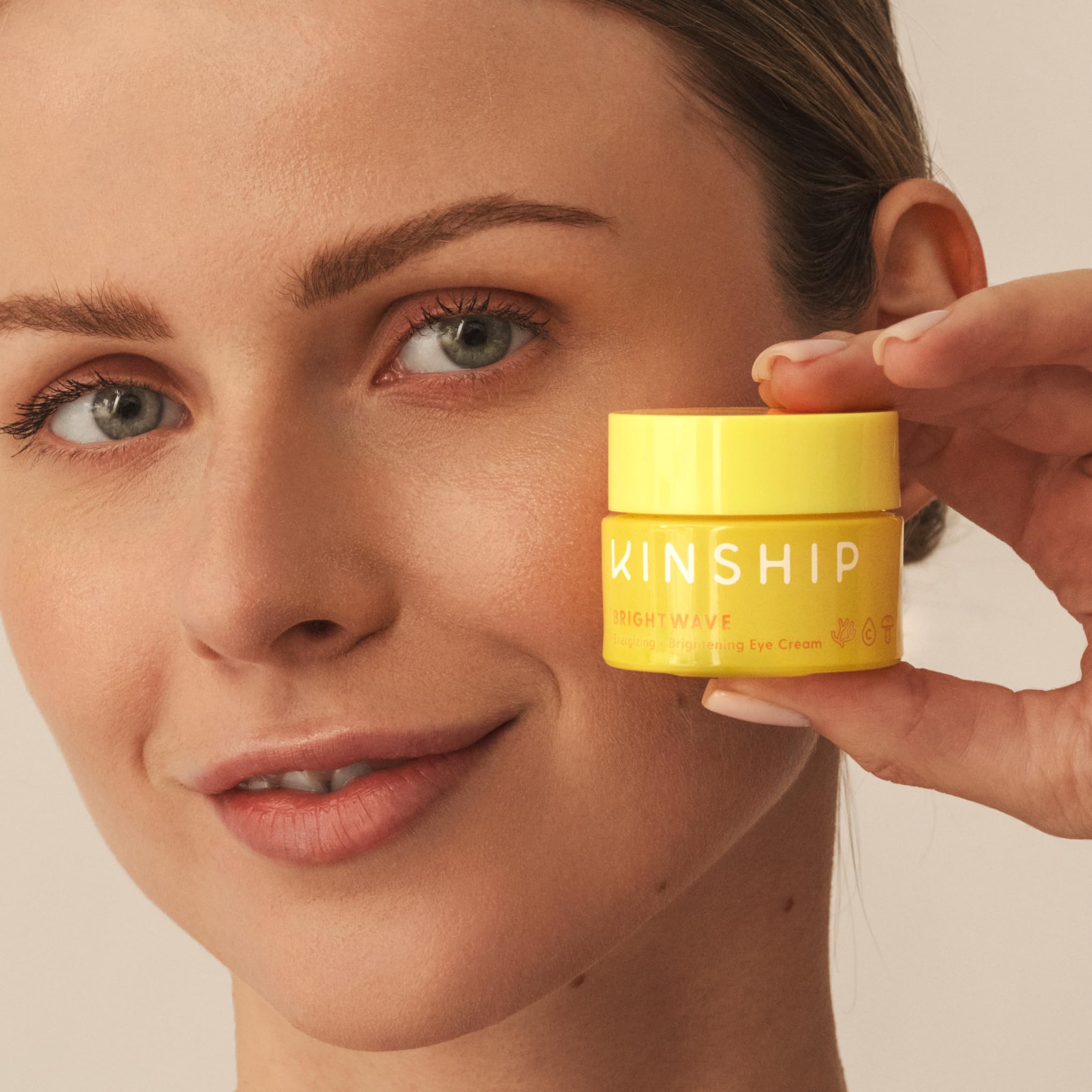 Kinship Brightwave cream-dispense pump enables easy, precise application for even hydration