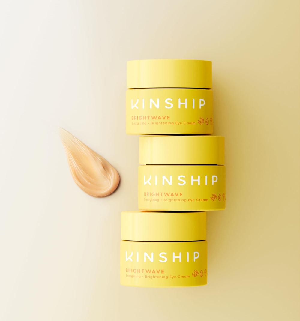 Kinship Brightwave red algae ingredient nourishes and hydrates delicate eye area