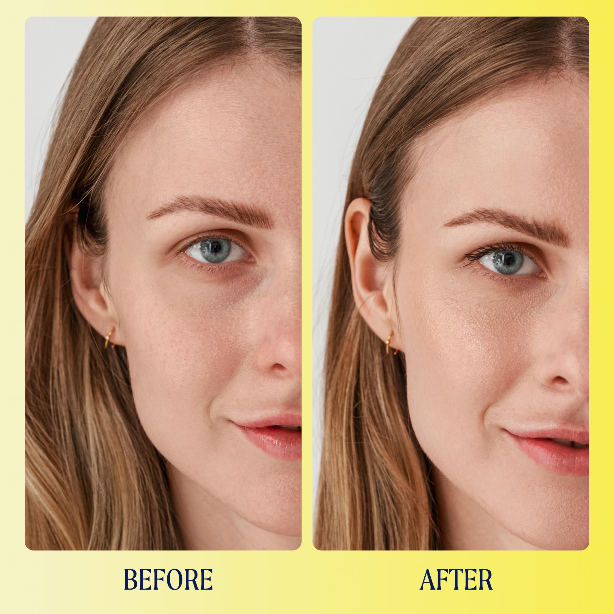 Kinship Brightwave texture close-up shows rich, fragrance-free cream absorbing without tugging
